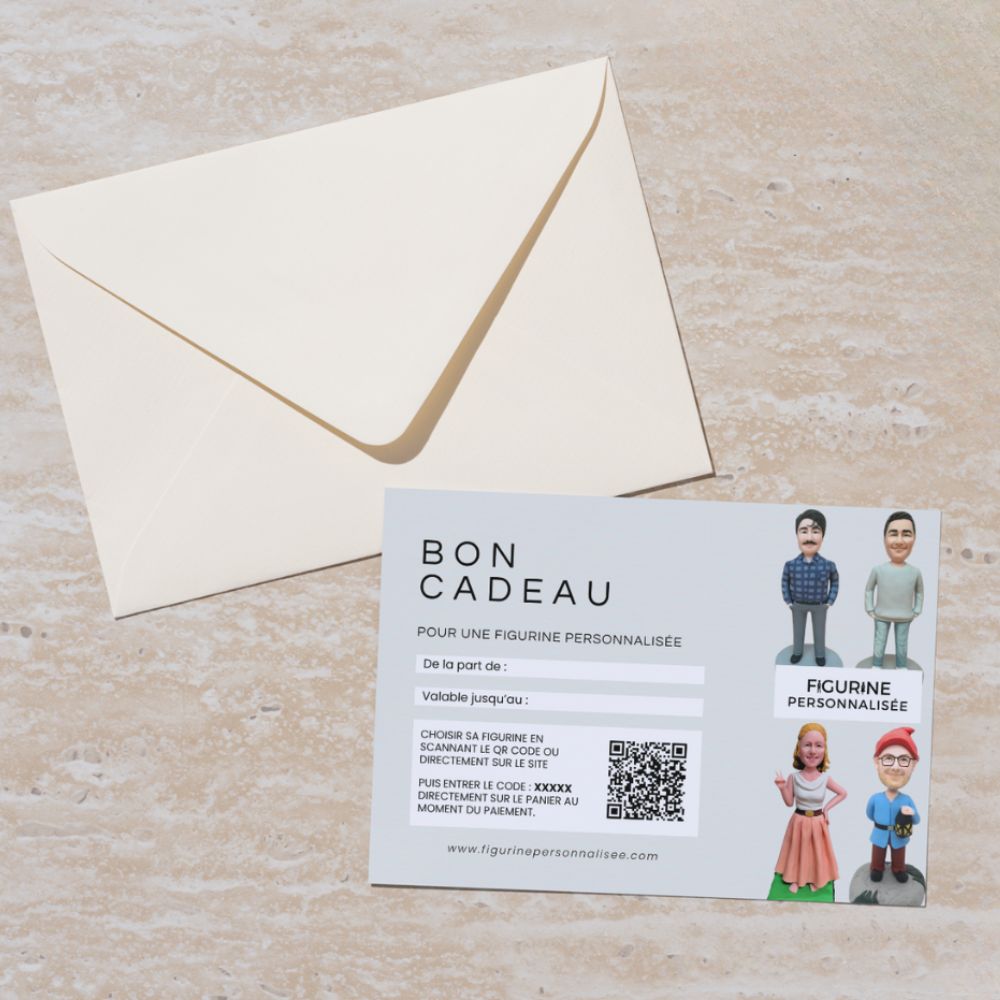 Bon cadeau figurine personnalisée