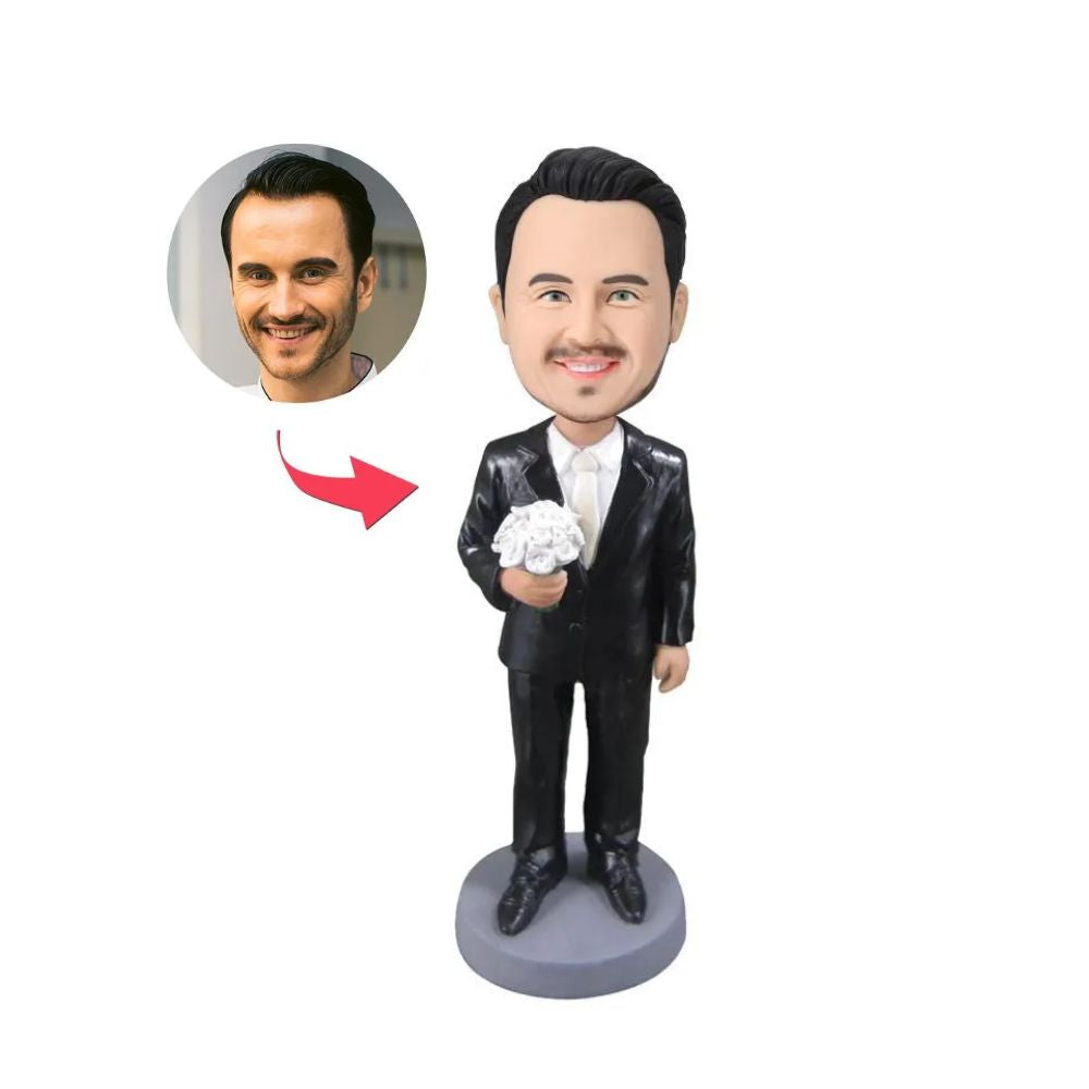 Figurine mariage personnalisé marié seul