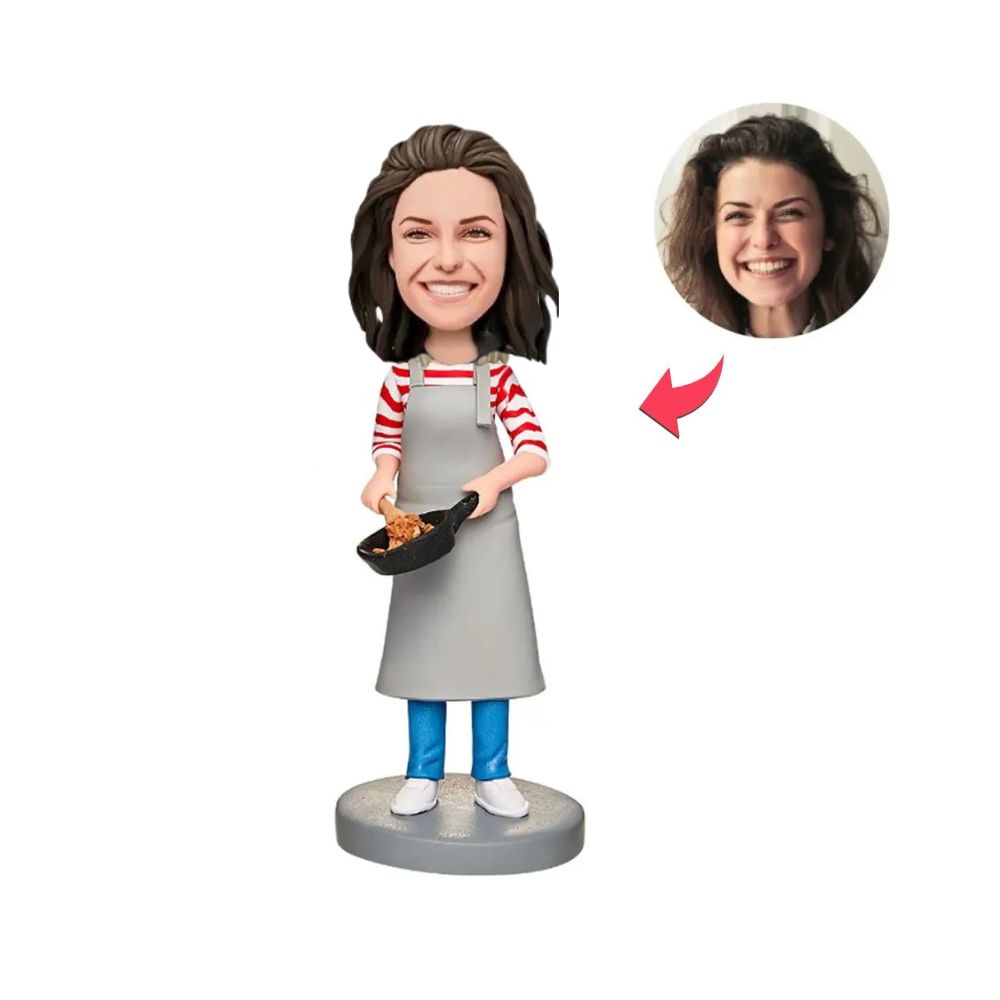 Figurine personnalisée cuisinière