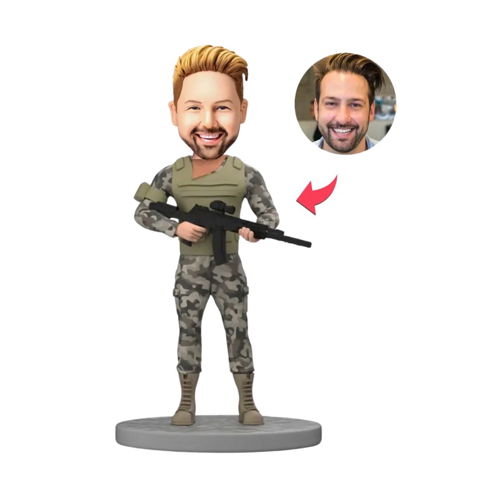 Figurine personnalisée militaire
