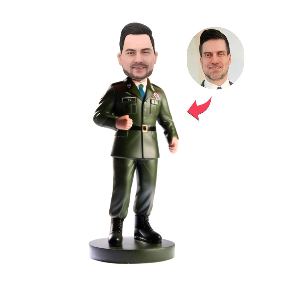 Figurine personnalisée militaire uniforme