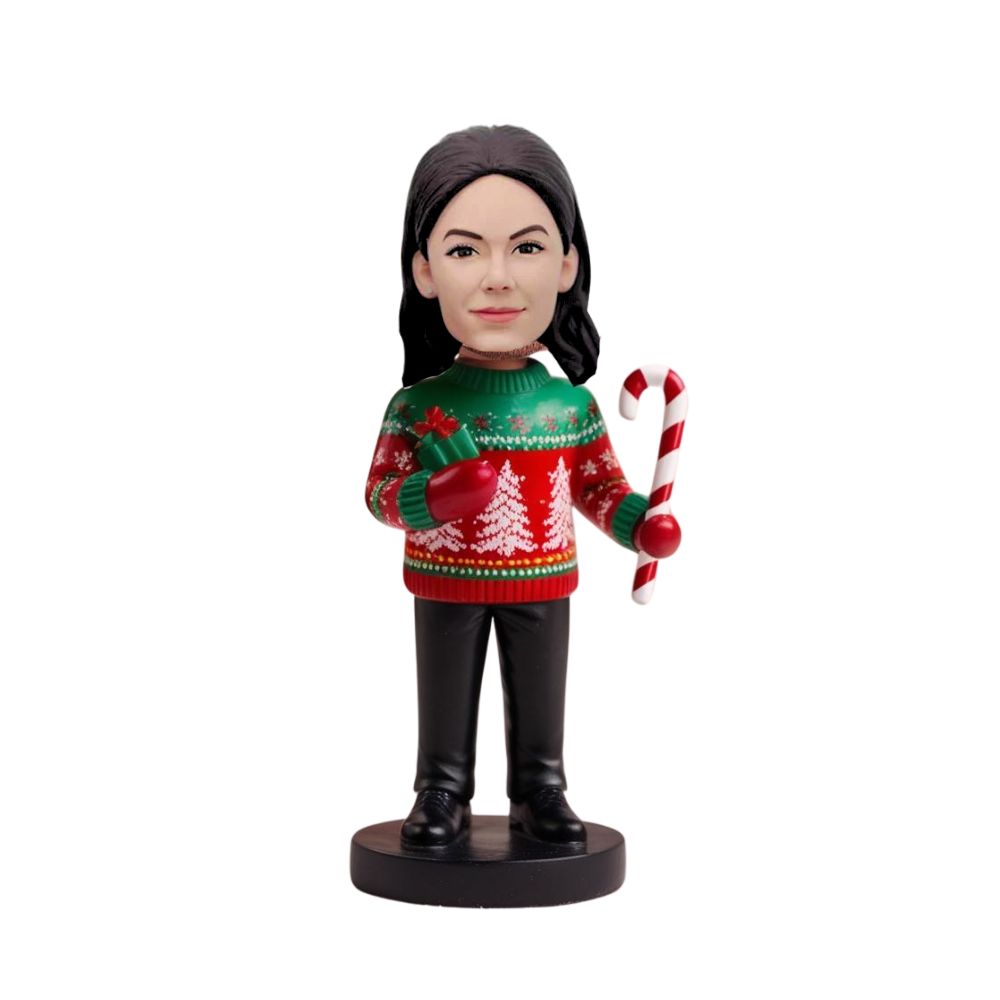 Figurine personnalisée pull de noël
