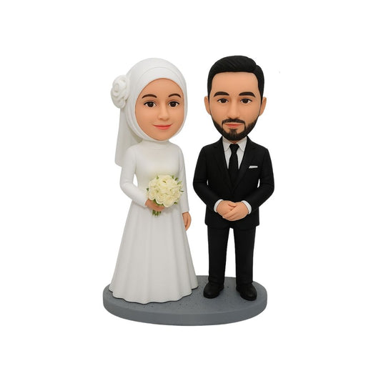 Figurine de mariage personnalisé musulmane