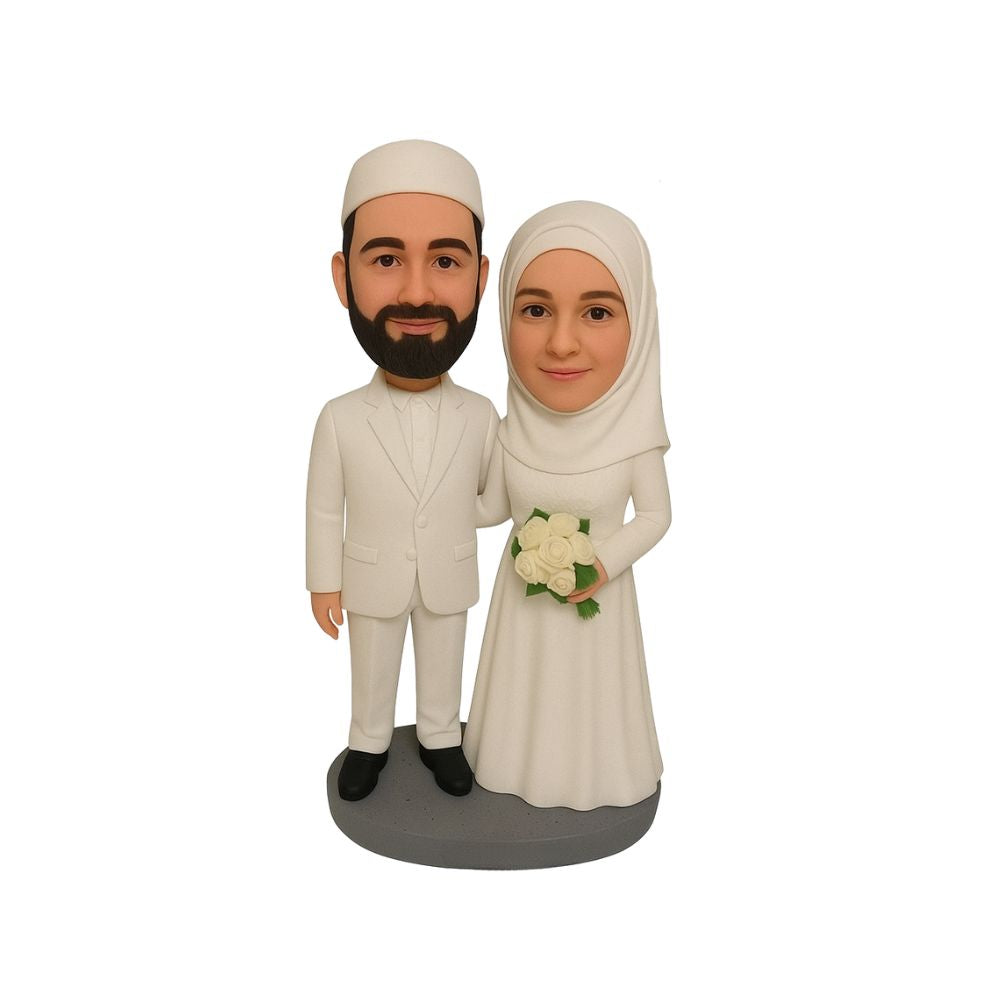 Figurine de mariage personnalisé musulmane ressemblante
