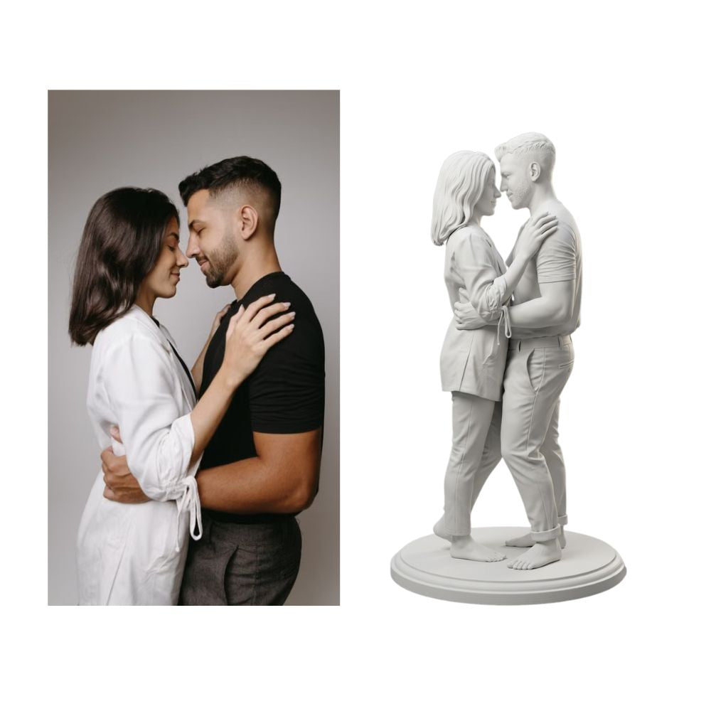 Figurine personnalisée 3d couple