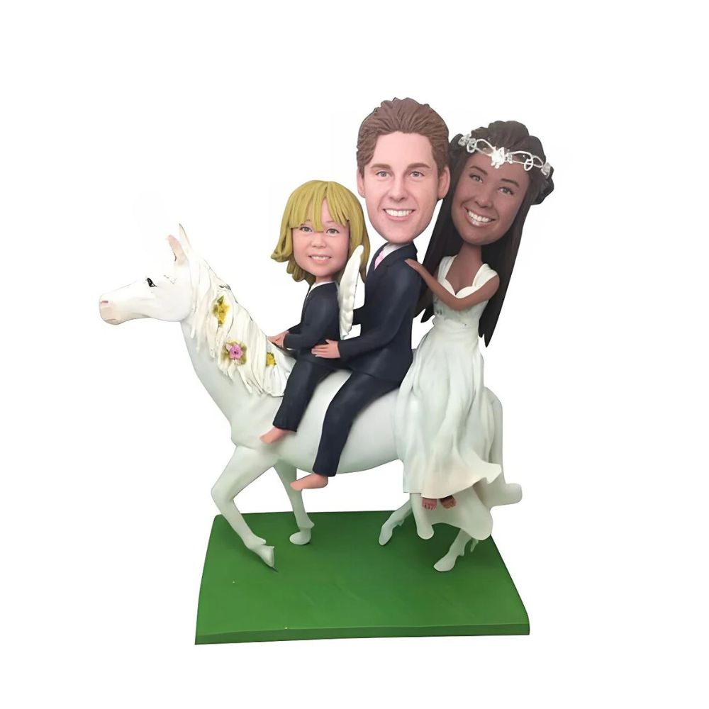 Figurine cheval personnalisé mariage