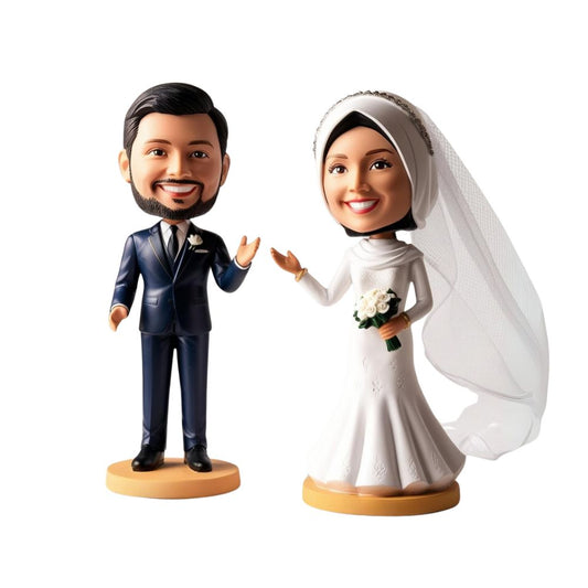 Figurine de mariage personnalisé musulmane