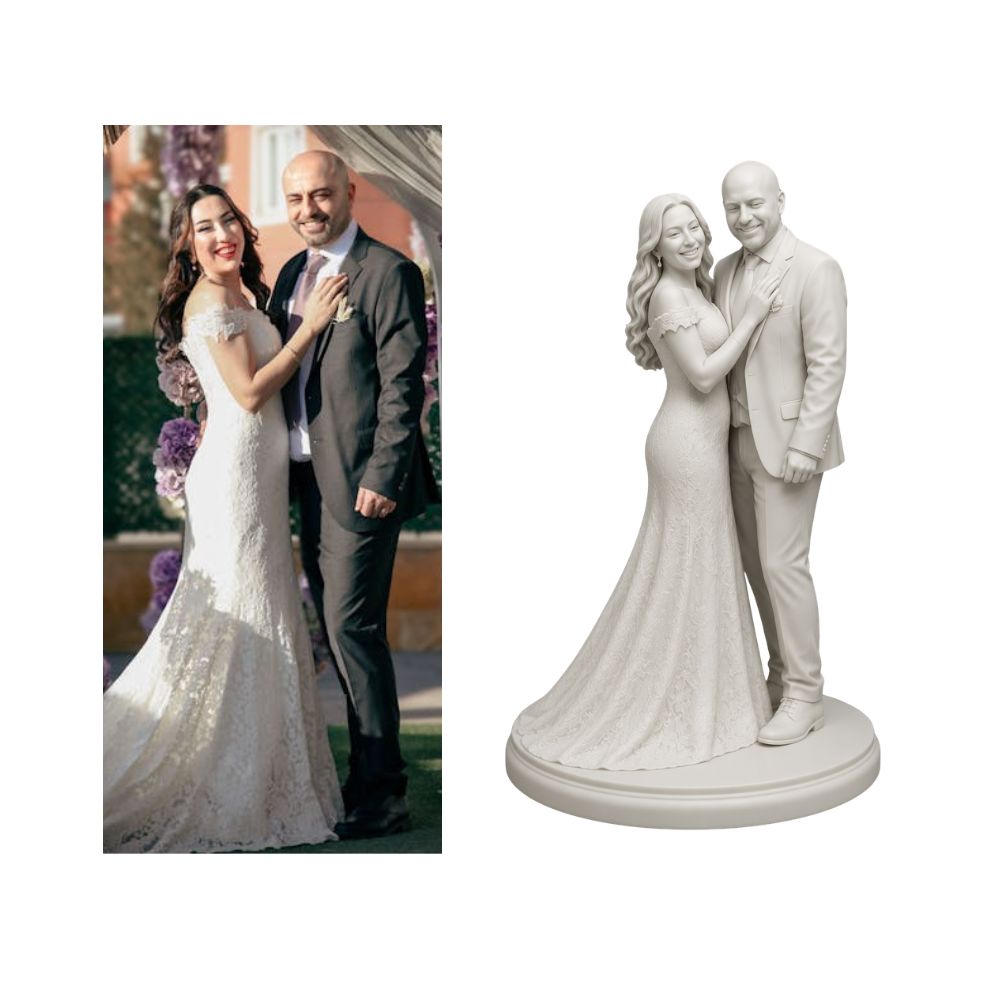 Figurine personnalisée 3d mariage