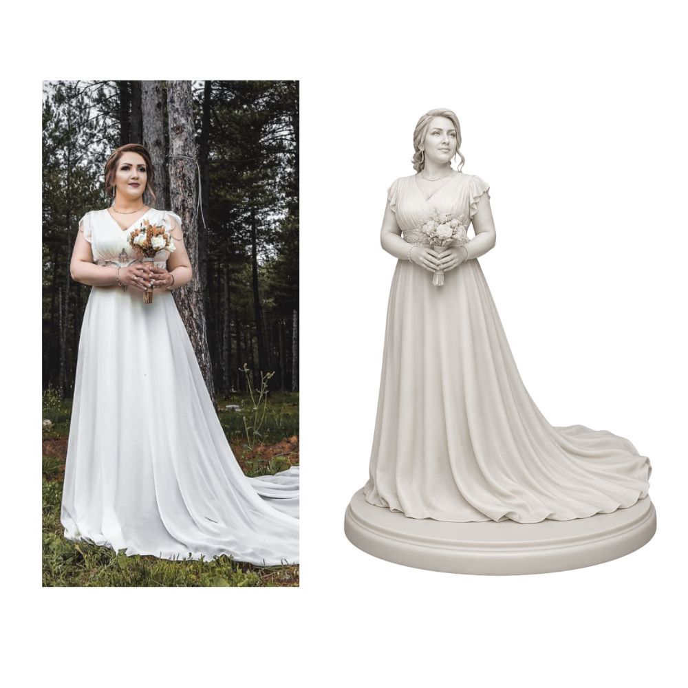 Figurine personnalisée 3d mariage seule