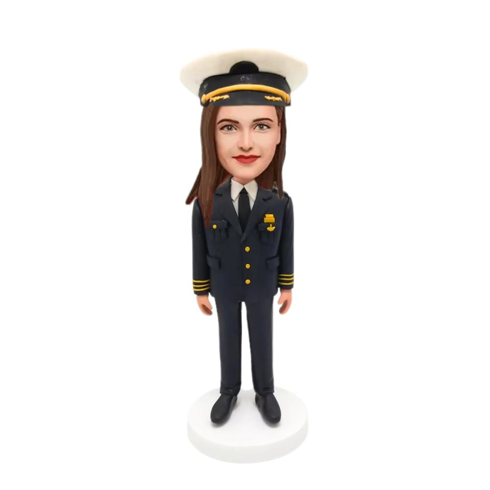 Figurine personnalisée pilote femme