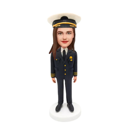 Figurine personnalisée pilote femme