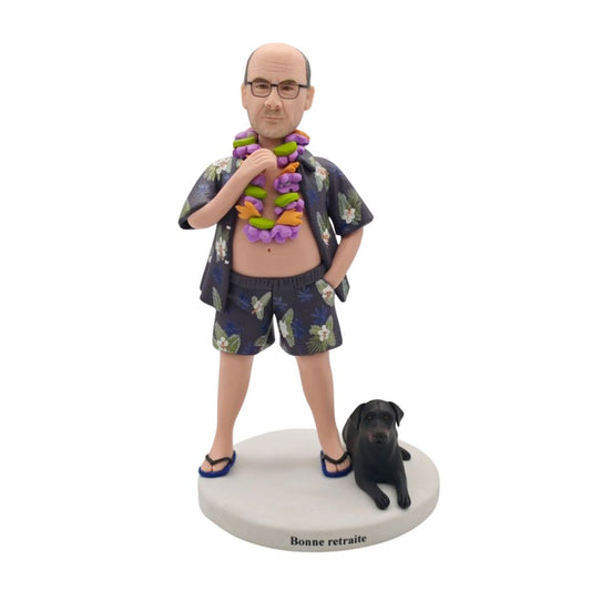 Figurine personnalisée retraite