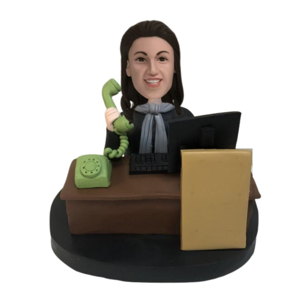 Figurine personnalisée secrétaire