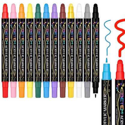 Marqueurs acryliques pour figurines 3D - lot de 12